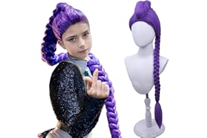 GENERIC K Pop Demons Hunters Costume, Rumii Wig, Hair Braids | For Kids Girls Protective Styling Salon Everyday Wear Dynamic Poses