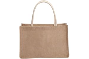 LYEAA Boa for la Spa Portatile, Boe in Juta, Boa lla Spa Riutilizzabile for la Spa da Spiaggia con Manico (Manico in Corda Bianca 32x22x13cm)