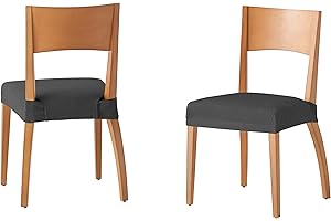 Martina Home Funda Silla Asiento Túnez Pack 2 Antracita