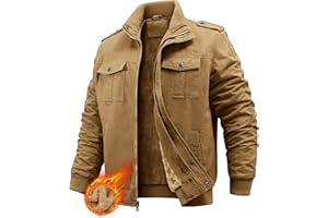 PASUDA Veste Homme Polaire Vestes Cargo Hiver Manteau Coton Chaud Épaisse avec Zippée Blouson Militaire Manteaux Thermique Coupe-Vent Casual Travail avec Poches
