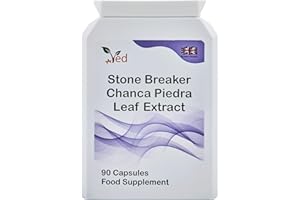 ‎VED Ved Stone Breaker, Chanca Piedra-Blattextrakt 1500 mg, Unterstützung für Nieren und Leber, Auflösen, Spülen und Reinigen, 90 Kapseln (Vorrat für 30 Tage)