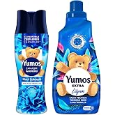Yumoş &Ccedil;amaşır Parf&uuml;m&uuml; Mavi Şakayık 200 g + Yumoş Extra &Ccedil;amaşır Yumuşatıcısı Lilyum 1440 ml