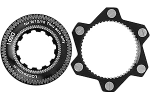 SUNGOOYUE Brake Center Lock, Bujes para Convertir Center-Lock a Rotores de 6 Tornillos (Negro)