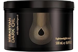 ‎SEBASTIAN SEBASTIAN PROFESSIONAL DARK OIL – Schwerelose Maske für alle Haartypen – mit Jojoba- und Arganöl – glättet und pflegt für geschmeidiges, glänzendes Haar – 500 ml