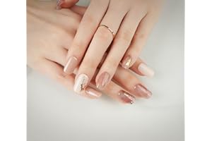 DANNI & TONI 28Pcs Vernis Autocollant Ongle Gel UV Strips,Gel Nail Stickers,Nail Art Auto-Adhésif Ongle,Adesivi per unghie in gel (Fascinating)