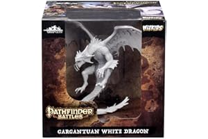 WizKids Pathfinder Battles Deep Cuts - Gargantuan White Dragon