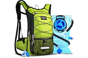 ‎LUNIDRY Lunidry Fahrradrucksack mit Trinkblase 3L, Laufrucksack Trinkrucksack 15L für Damen & Herren, Wasserdicht Sportrucksack Hydration Rucksack für MTB Ski Bike Outdoor Sport