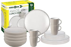 Brunner 0830155N.C8X campingservisset för 4 personer, amadha lunchlåda, 16 stycken