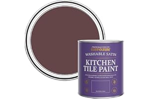 Rust-Oleum Purple water resistant Kitchen Tile Paint in Satin Finish - Mulberry Street 750ml