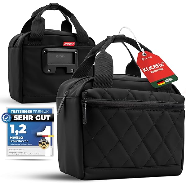 fixbag FB2047139 - fiets zakelijke tas met Klickfix compacte tas rail voor fiets, laptoptas voor 15 inch