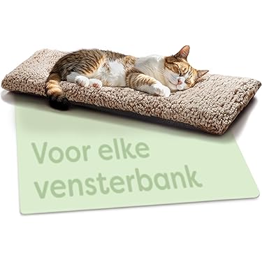 Kattenmand Voor Aan Het Raam - Bruin - Extra Stevige Zuignappen Hangmat Voor Katten Aan Het Raam