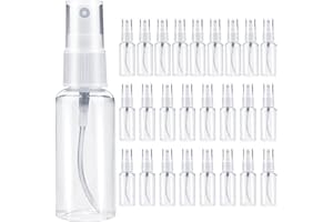 DKBT 25 Stk Sprühflaschen Kleine 50ml Spray Bottle Mini Zerstäuber Sprühflasche zum Befüllen Plastik Wasser Sprühflasche Leer Spritzflasche für Alkohol Körperpflege Flüssigkeit Kosmetik Parfüm