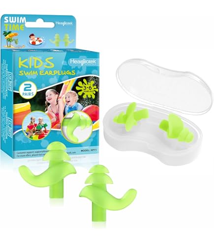 ZEEOYAN Bouchons D’oreilles De Natation Enfant (4-12 Ans) – 3 Paires En Silicone Souple, Réutilisables, étanches