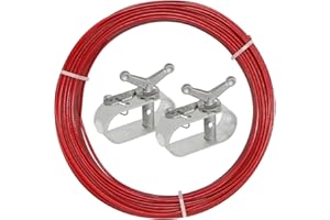 AOROPS Drahtspannseil für Poolplanen, 2 mm Länge 30 m mit 2 Stück Spannschloss für Seil Poolabdeckung, Spannseil Spanndrahtseil für Befestigung von Oberirdischen Poolabdeckungen Winter