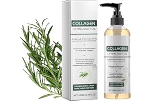 Huile Corporelle Liftante Au Collagène, Collagene Huile Corps Pour Femmes, Collagen Lifting Body Oil, Anti Cellulite, Raffermissante, Hydratante, Atténue Les Ridules, Illumine for Neck, Chest (1Pc)