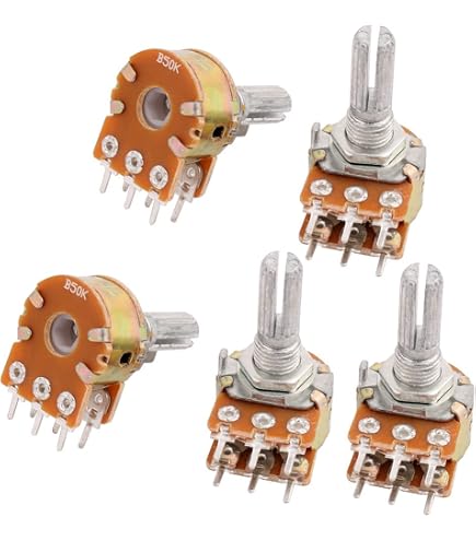 20 Potentiomètres Réglables 10K Ohms Multitours - Bleu, Pour Électronique