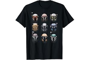 Star Wars The Mandalorian Battle Worn Helmets T-Shirt