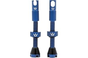 Peaty's X Chris King MK2 Tubeless Valves Presta - Integrated Spoke Key & Valve Core Removal Caps, Mountain Bike, Road & Gravel Bicycle Tyre, Insert Compatible, 7075 Aluminium - 42mm & 60mm