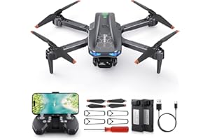 FERIETELF T29 Drone with Camera 1080P HD - Foldable Mini Drone for Children & Adults | WiFi FPV, 2 x 1200 mAh Batteries, Quadcopter for Beginners, Drone Children's Toy Gift