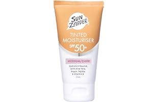 Getönte Feuchtigkeitscreme SPF 50 Gesichtsfeuchtigkeitscreme mit getöntem Sonnenschutz für das Gesicht - Sun Zapper Light/Medium BB Cream (Mittel Dunkel)