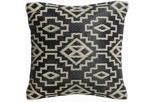 FAB HABITAT FAB HAB Almohada Decorativa al Aire Libre - Kilimanjaro - Black (42 cm x 42 cm)