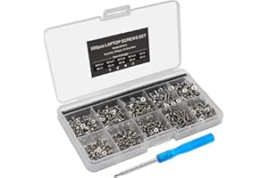 Mcsher 500pcs Laptop Notebook Screws Set Kit for IBM HP Dell Lenovo SAMSUNG Sony Toshiba Acer Gateway with Screwdriver – Silver