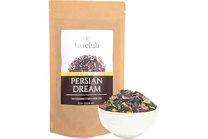 ‎TEACLUB Persian Dream Black Tea Loose 100 g, Persian Black Tea Blend with Cardamom Rose Petals Safflower Blossoms, TeaClub Black Tea