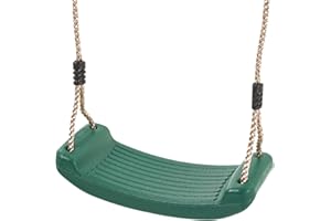 Garden Games Balancelle pour Enfants avec poignée de sécurité et Cordes réglables résistantes aux intempéries pour balancelle (Vert)