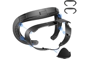GEEKVR Gesichtsauflage kompatibel mit Meta/Oculus Quest 3 Zubehör, bequemes PU- und Eisseiden-Kissen, nicht für Quest 3S geeignet