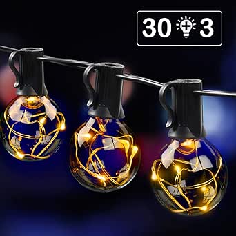 Mycarbon Led Lichterkette Aussen 10 7m 33er Birnen Wasserdicht Lichterkette Outdoor Indoor Lichterkette Gluhbirnen Mit Stecker Deko Fur Garten Zimmer Bar Balkon Party 3 Ersatzbirnen Warmweiss Amazon De Beleuchtung