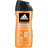 Adidas, Power Booster Gel Doccia Bagnoschiuma 3 in 1 per Corpo, Capelli e Viso, Formula Vegana, 250ml