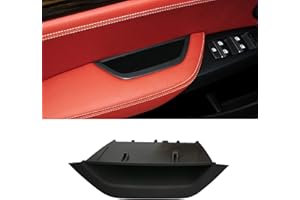 Jaronx for BMW X3 X4 Door Armrest Cover, Driver Side Door Armrest Handle Storage Compartment Cover Door Container Storage Box Cover(Fits:BMW X3 F25 2010-2016,BMW X4 F26 2014-2017) (Black)