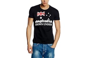 Coole-Fun-T-Shirts Australia Vintage Down Under Kapuzensweater Australien Blau Schwarz Navy S M L XL XXL 3XL 4XL 5XL