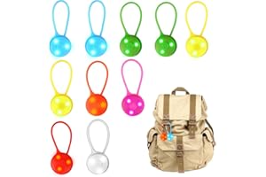 Nizirioo 10 Pcs Sicherheitslicht Kinder Schulranzen, Led Blinklicht Kinder, Sicherheits Kinder Reflektor Anhänger, Silikon Leuchtanhänger Für Schultasche, Haustier, Rucksack, Radfahren, Gehen, Laufen