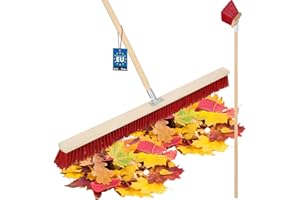 KOTARBAU® Escoba de calle de 1000 mm con mango escoba industrial, para barrer caminos, pasillos, senderos y carreteras