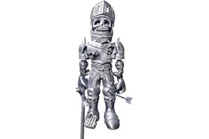 BACH AND BOUJEE 3D Printed Skeleton Knight Skeleton Figure with Removable Accessories Skeleton Halloween Decor Fantasy Worlds Party Supplies Table Decor Birthday Present for Gamer
