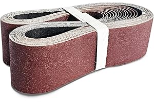 GZKTY Nastri abrasivi, 20 pezzi, 100 x 915 mm, grana P80, P120, P150, P240, P320, per levigatrice a nastro