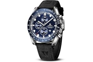 LN LENQIN Montre Homme Montres analogiques à Quartz pour Hommes Montres-Bracelets pour Hommes, étanches à 30 m Montres d'affaires à la Mode Montre en Cuir