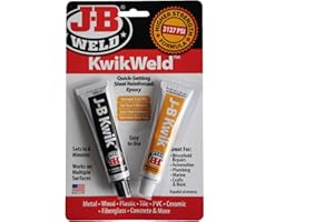J-B WELD JB Weld 8276 KwikWeld 2-Komponenten Epoxid-Kleber, schnellbindend, stahlverstärkend, 6 min Verarbeitungszeit