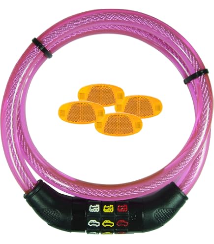 CBK-MS. Kinder Symbol Fahrradschloss pink - Symbole anstelle der Zahlen :  Amazon.de: Sport & Freizeit