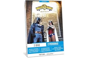 Tick&Box - Caja Regalo - 2 Días - Acceso Ilimitado al Parque Warner - para 2 Personas - 22 Atracciones - 20 Espectáculos - Regalo Original para Todos