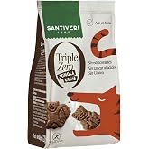 SANTIVERI - Jungle Cocoa Triple Zero Cookies, Crispy Cookies with Whole Oats and Pea Protein, High in Fiber, No Sweeteners, N