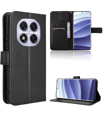 Cover Portafoglio Flip A Libro Per Xiaomi Redmi Note 14 Pro 5G / Pro+ Plus 5G - Con Vetro Temperato Incluso - Eco Pelle