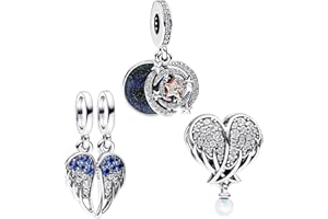 H.ZHENYUE Abalorios Charm para pulseras Plata de Ley 925 con Cartoon Super People Dog Circonita Cúbica para mujeres collares Colgantes regalo,Navidad,San Valentín,día de la madre para mujeres y niñas