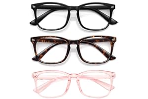 WOWSUN Blaulichtfilter Brille Unisex Nerd Nicht verschreibungspflichtige klare Linse Computer Blaulicht blockierende Brille