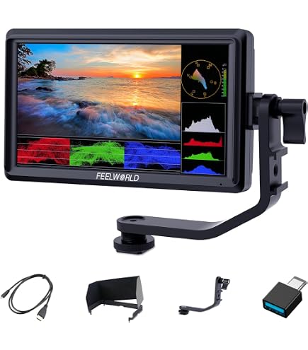 Moniteur Vidéo Portkeys HD7T 7 Pouces - Écran Tactile 1000 Nits, Entrée HDMI 4K 30p, 3D LUT - Pour Caméras DSLR Et Cinéma