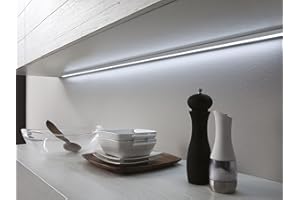 Teramo led Barra Led Sottopensile Su Misura Luce A Scelta Interruttore TOUCH Profilo PIATTO Made In Italy (170 CM, LUCE NATURALE)