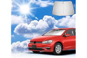 Coleya Parasol para Coche Compatible con VW Golf 7 7.5 2013-2019 Seat Leon MK3 2013-2019 Seat Leon Cupra 5F 2013-2019, Parasol para Parabrisas Delantero, Protección UV, Plegable