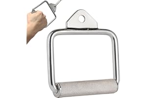 MuscleForge Accessoires Machine à Câble – Barre V 70 Cm, Barre Droite 50 Cm, Poignée Double D, Poignée D Rotative, Corde Triceps 120 Cm Extra-Longue – Dos Biceps Triceps Épaules, Maison & Salle