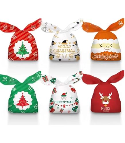 Kerstzakjes Christmas Tree Red MET ZIJVOUW 25x34 4cm 100stuks